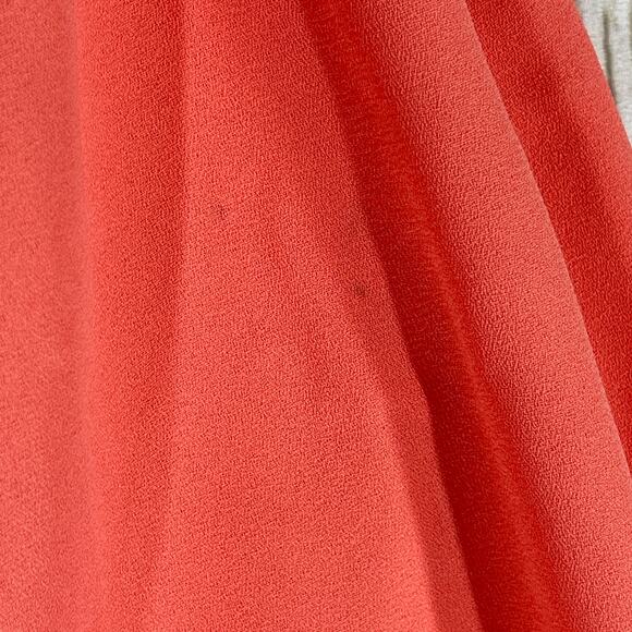 Y2K Laundry by Shelli Segal Dress Size 10 Coral Pink One Shoulder Side Zip STAIN - Picture 3 of 9